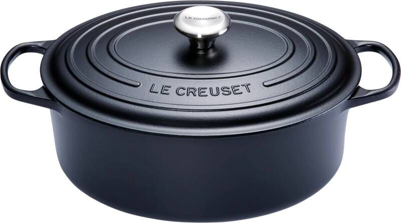 Le Creuset Braadpan Ovaal Signature Mat Zwart ø 27 cm 4.1 Liter