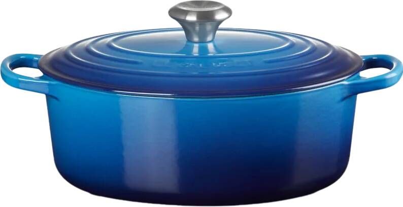 Le Creuset Signature ovale braadpan 31 cm azure
