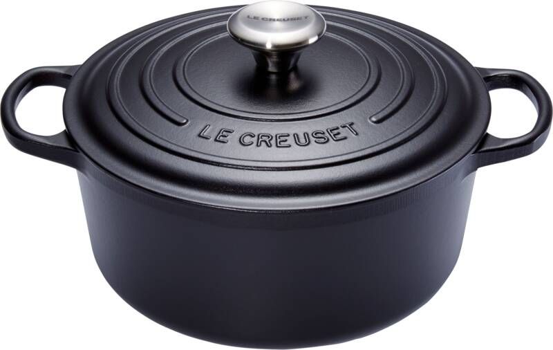 Le Creuset Signature Ronde Braadpan 20 cm Mat Zwart