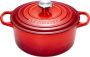 Le Creuset Gietijzeren Ronde Braadpan Kersenrood 22cm 3 3l | Potten&Pannen | Keuken&Koken Keukengerei | 0024147260677 - Thumbnail 1