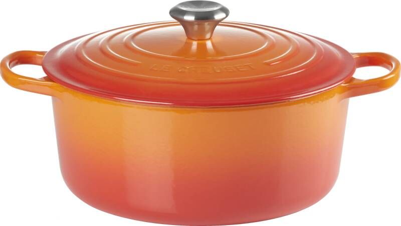 Le Creuset Gietijzeren Ronde Braadpan Oranjerood 28cm 6 7l | Potten&Pannen | 0024147261001