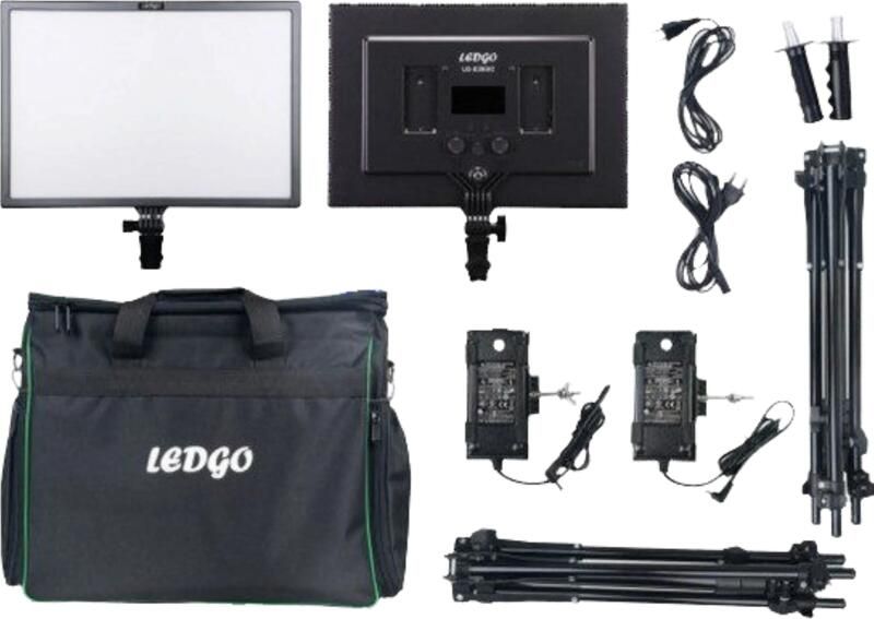 Ledgo E268CII Bi-color kit w light stands (2 ligh high out) | LED&Continu licht | Fotografie Studio | 6949987481546