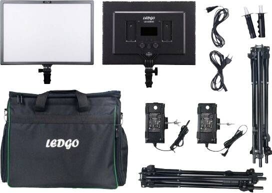 Ledgo E268CII Bi-color kit w light stands (2 ligh high out) | Studioverlichting | Fotografie Studio | 6949987481546