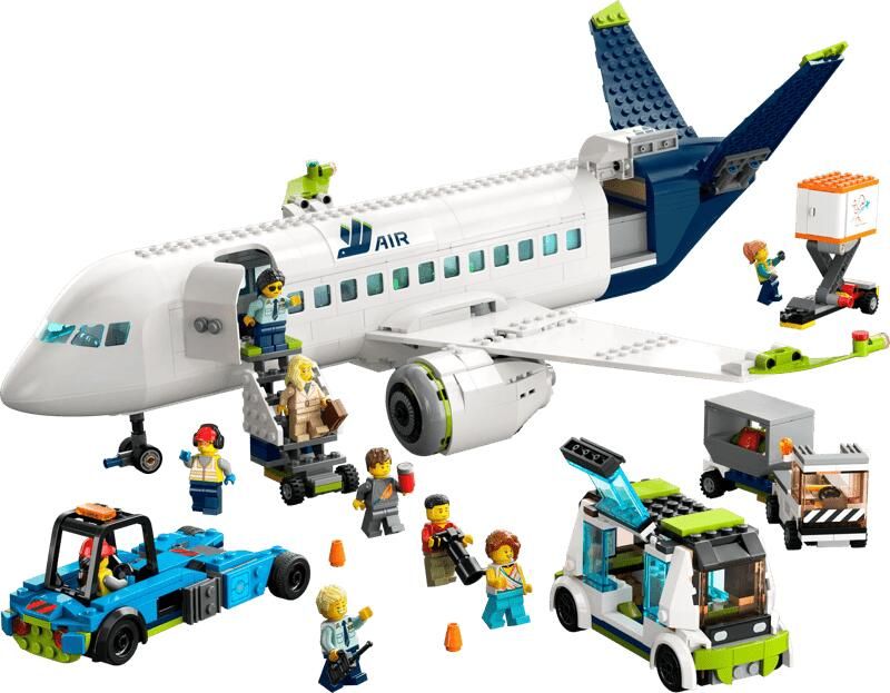 LEGO City Passagiersvliegtuig Speelgoed Vliegtuig Voertuigen Set 60367