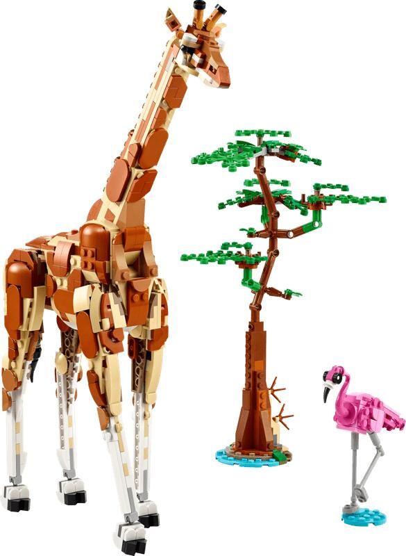LEGO Creator 3-in-1 Safaridieren Speelgoed Set met Giraffe Gazelles en Leeuw 31150