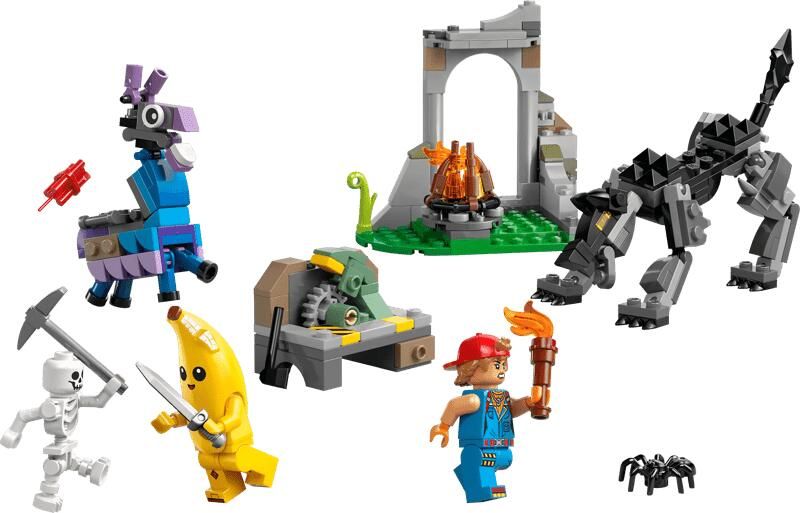 LEGO Fortnite Peely en Sparkplugs Kamp Bouwset 77075