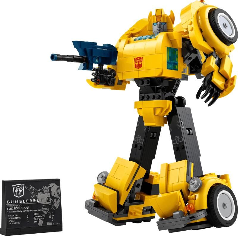 LEGO Icons 10338 Transformers Bumblebee Robotfiguur voor volwassenen Voertuig