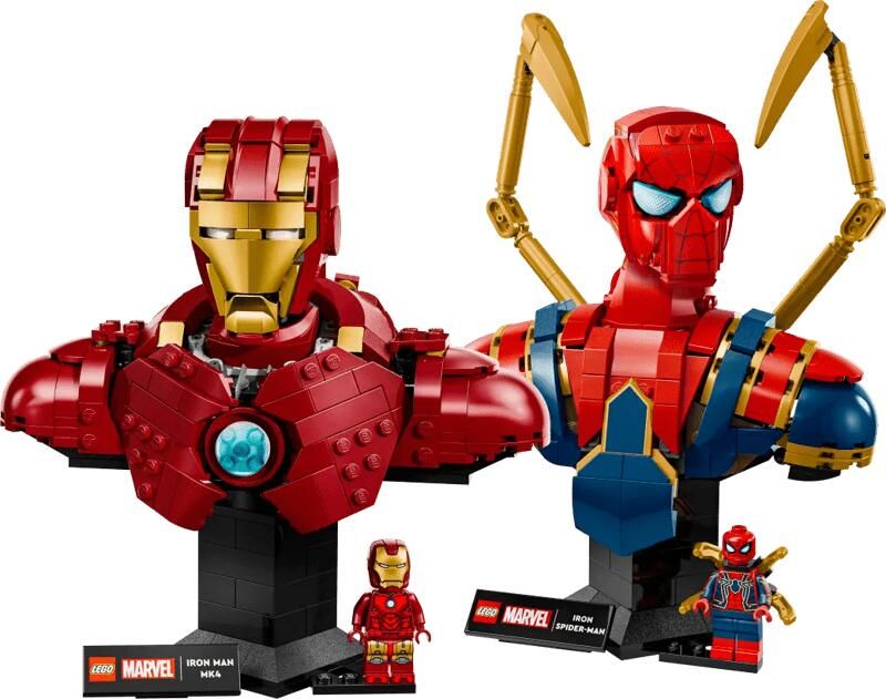 Lego Marvel bustes set