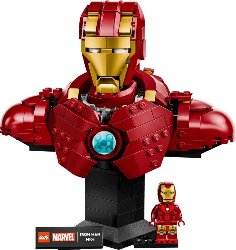 LEGO Marvel Iron Man MK4 Buste met Minifiguur 76327