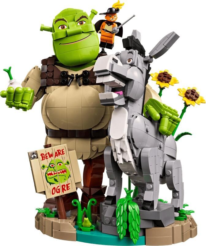 LEGO Shrek: Shrek Ezel en de Gelaarsde Kat Film Set 72423