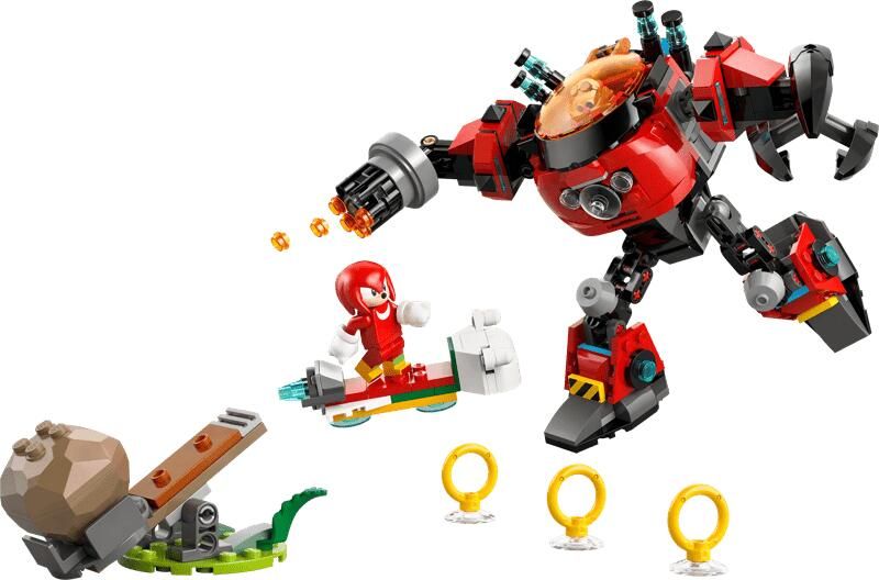 Lego Sonic the Hedgehog Knuckles vs. Dr. Eggman Egg Crusher mecha 77005