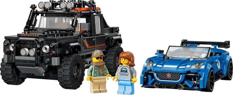 Lego Speed Champions Jaguar Project 7 en Land Rover Defender 77264