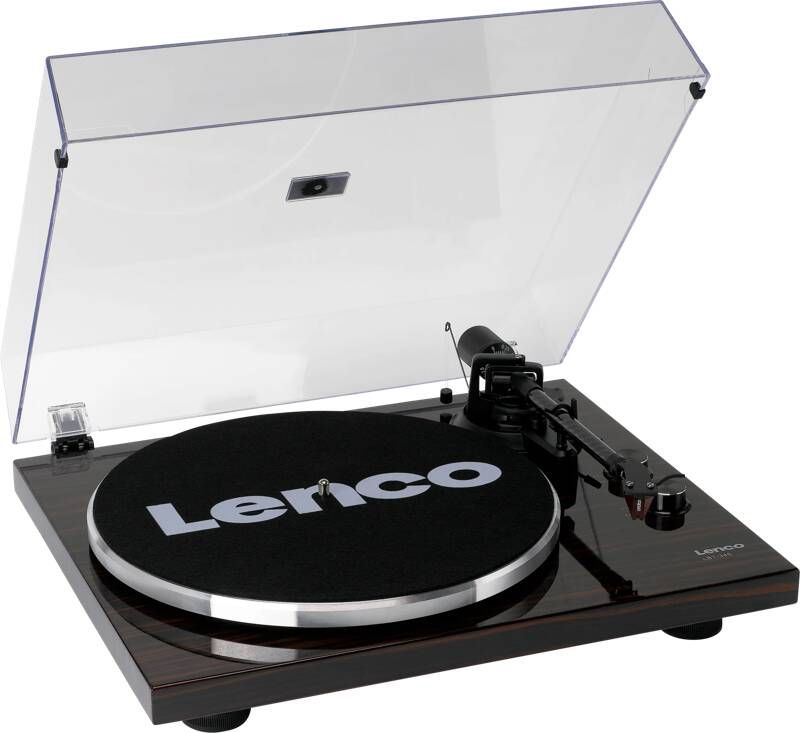 Lenco Platenspeler met Bluetooth en Ortofon 2M Red cartridge inclusief verchroomde platenstabilisator Walnoot