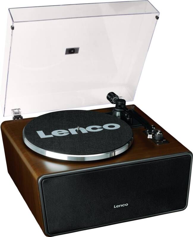 Lenco Platenspeler met ingebouwde speakers en Bluetooth Walnoot