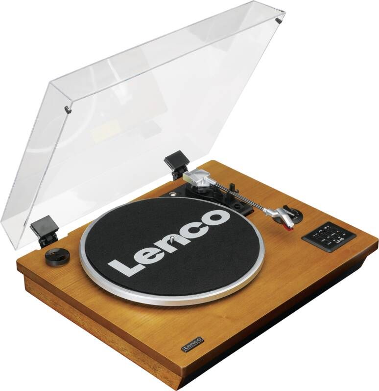 Lenco Platenspeler met Bluetooth USB MP3 luidsprekers Hout