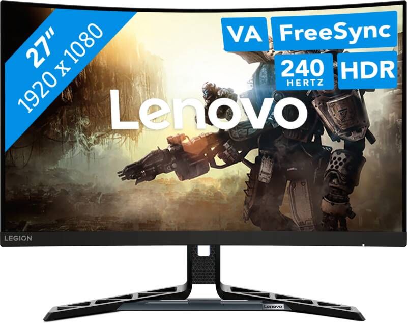 Lenovo Legion R27fc-30 Monitor Zwart