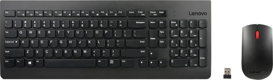 Lenovo 510 Wireless Combo Keyboard & Mouse -US English 103P- Black