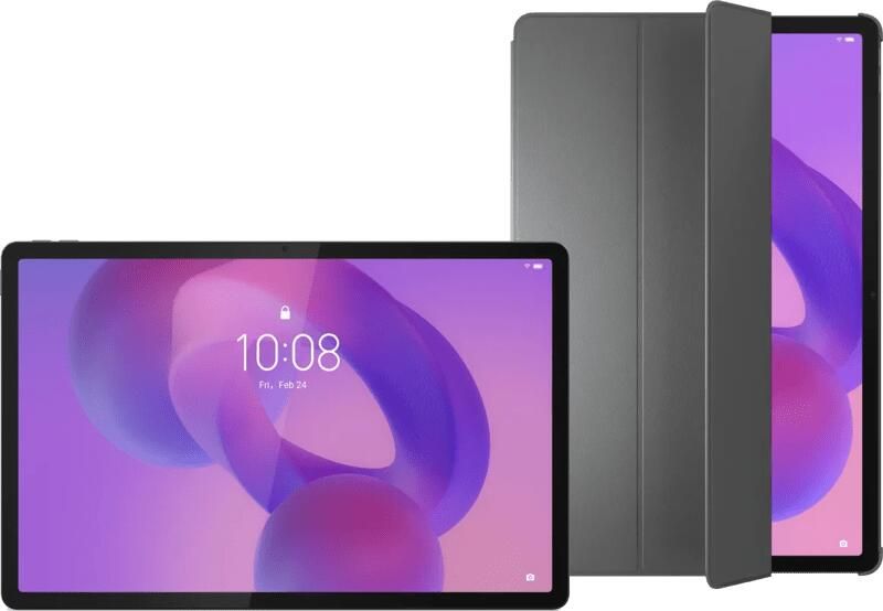 Lenovo Idea Tab Pro 12 7 inch 128GB Wifi Grijs Mat Scherm + Book Case Grijs