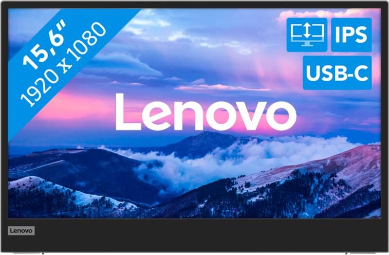 Lenovo L15 IPS FHD Mobile Monitor | Monitoren voor thuis&kantoor | 0195891581117