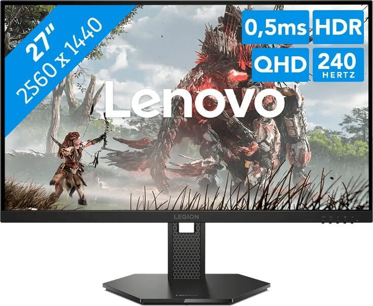 Lenovo Legion 27Q-10 Monitor Zwart