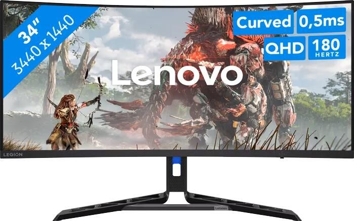 Lenovo Legion R34w-30 Monitor Zwart