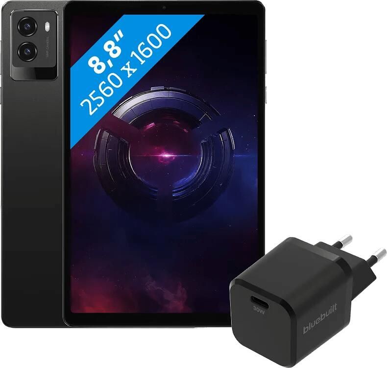 Lenovo Legion Tab 8 inch 256GB Wifi Zwart met Screenprotector en Book Case + Oplader