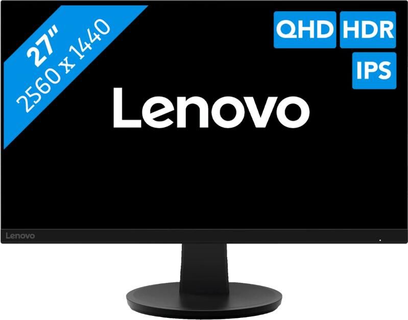 Lenovo N27q Monitor Zwart