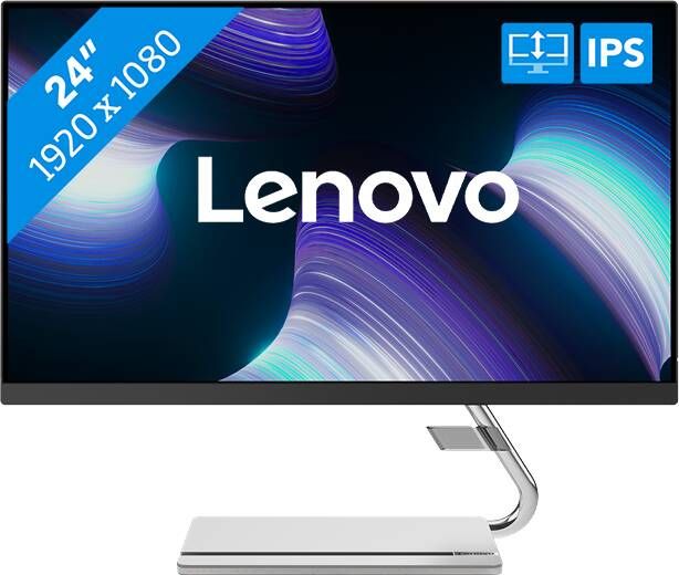 Lenovo Q24i-20 Monitor Zwart