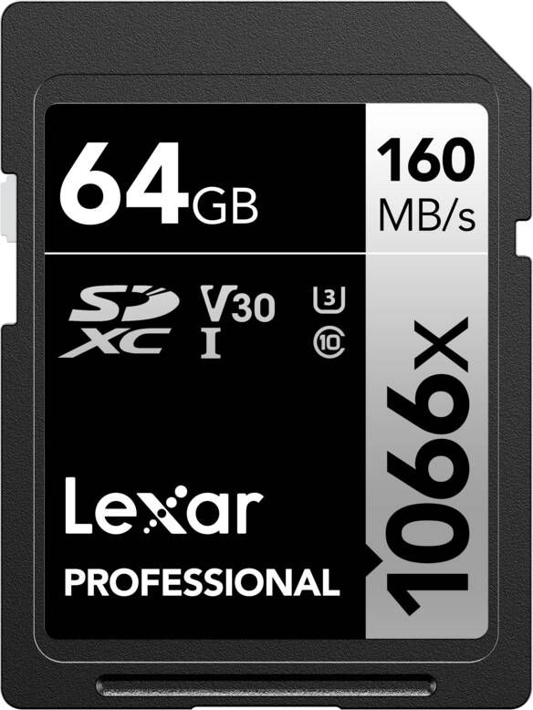 Lexar Professional 1066x SILVER 64GB SDXC 160mb s