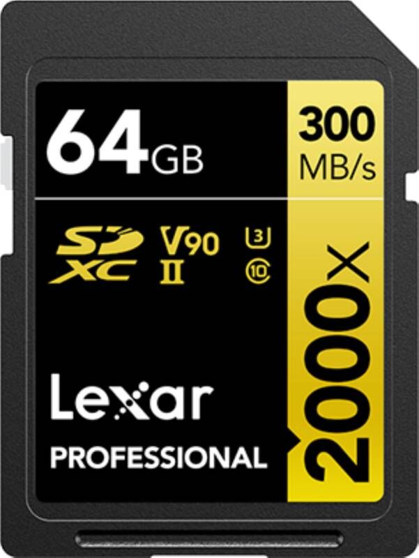 Lexar SDXC Professional UHS-II 2000x 64GB | SD kaarten | Computer&IT Data opslag | 0843367120857