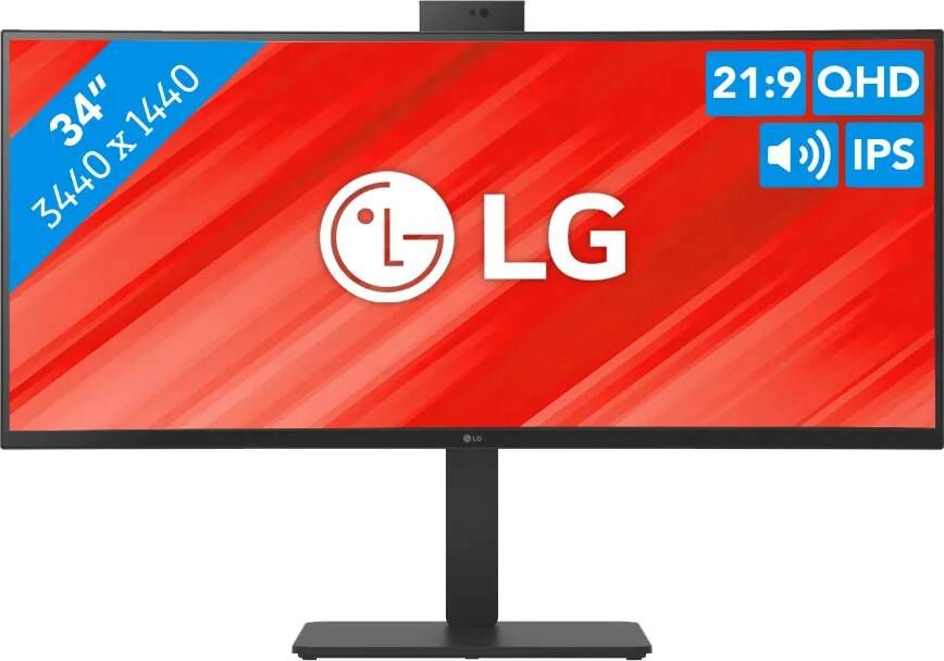 LG 34BA85QE-B Monitor Zwart