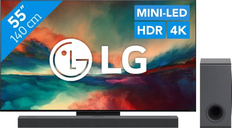 LG 55QNED866RE (2023) + Soundbar