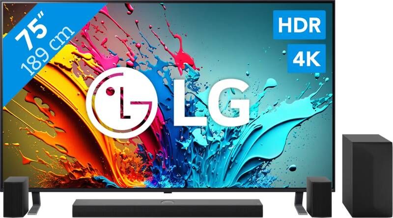 LG 75QNED85T6C (2024) + Soundbar