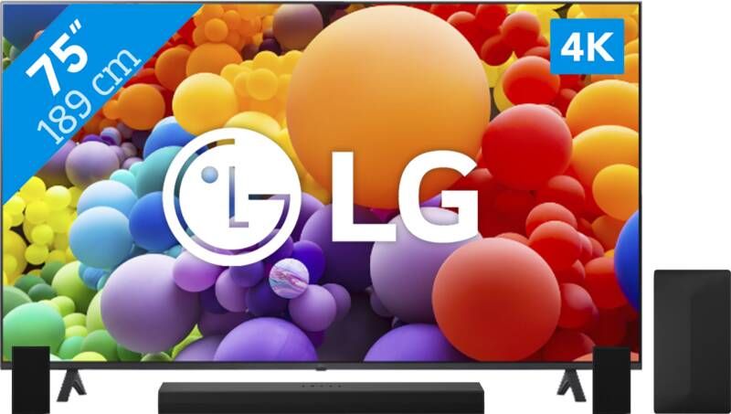 LG 75UR78006LK + Soundbar