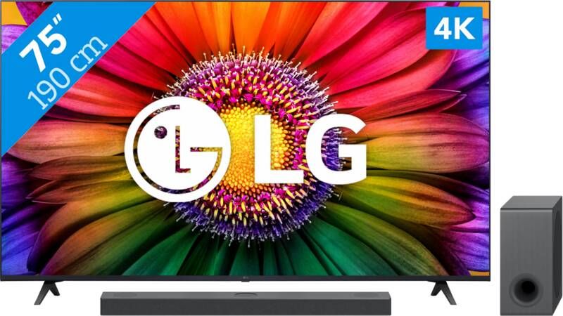 LG 75UR80006LJ + Soundbar
