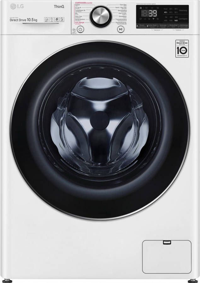 LG F6WV910P2E 10.5 kg Wasmachine met TurboWash™ 39 Slimme AI DD™ motor Minder strijken door stoom ThinQ™