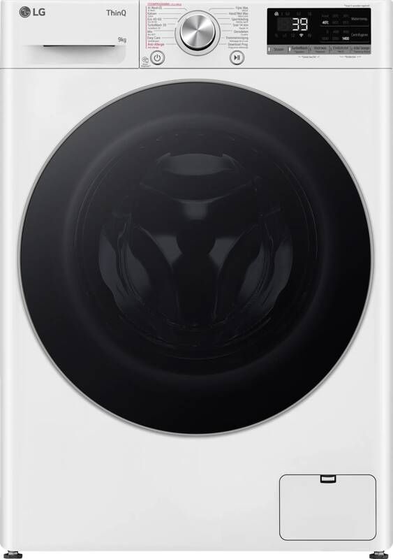 LG GC3R709S1 A-10% 9 kg Wasmachine met TurboWash™ 39 Slimme AI DD™ motor Hygiënisch wassen met stoom ThinQ™