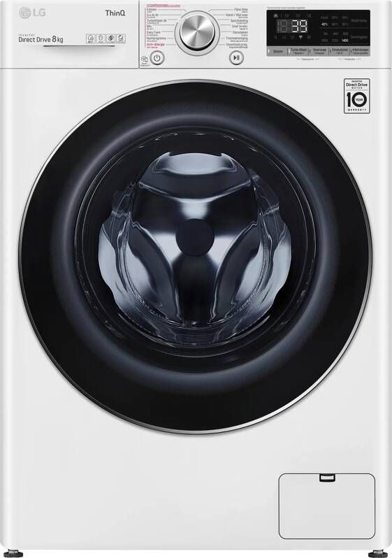 LG GC3V708S2 wasmachine met TurboWash™ 39 Slimme AI DD™ motor A 8kg Hygiënisch wassen met stoom