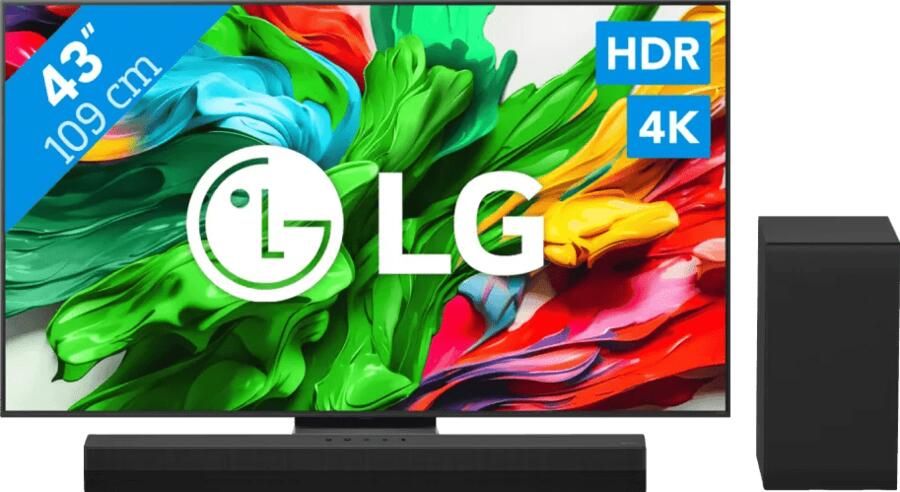 LG 43" QNED86 EVO 4K (2025) + DS40T