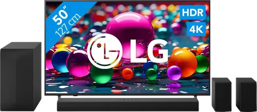 LG 50" 4K Smart UA75 + DS60TR