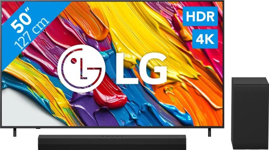 LG 50" QNED82 4K (2025) + DS40T