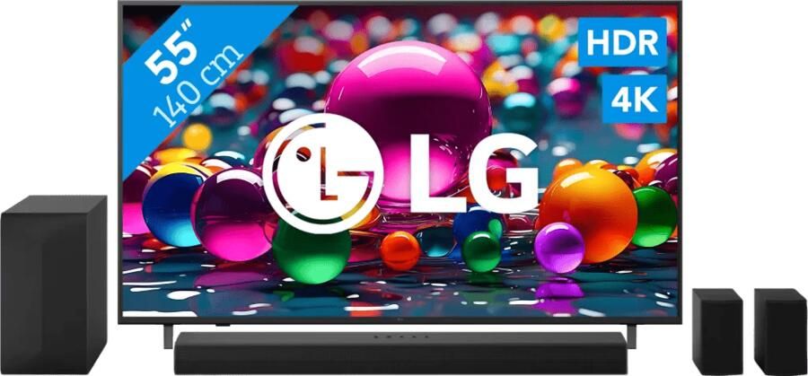 LG 55" 4K Smart UA75 + DS60TR