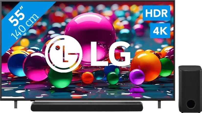LG 55" 4K Smart UA75 + DS77TY