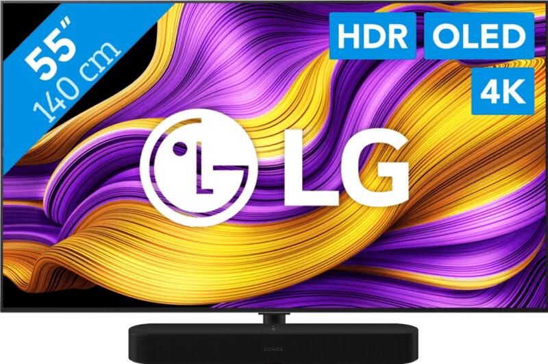 LG 55" OLED EVO G56 4K (2025) + Sonos Beam Gen2 Zwart
