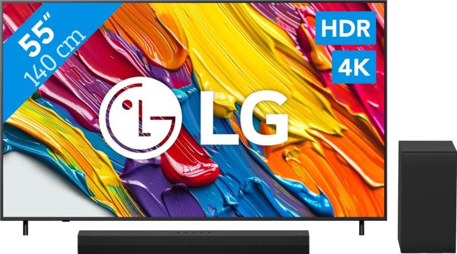 LG 55" QNED82 4K (2025) + DS40T