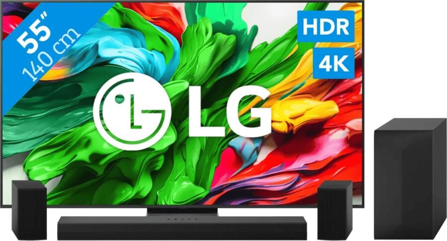 LG 55" QNED86 EVO 4K (2025) + DS60TR