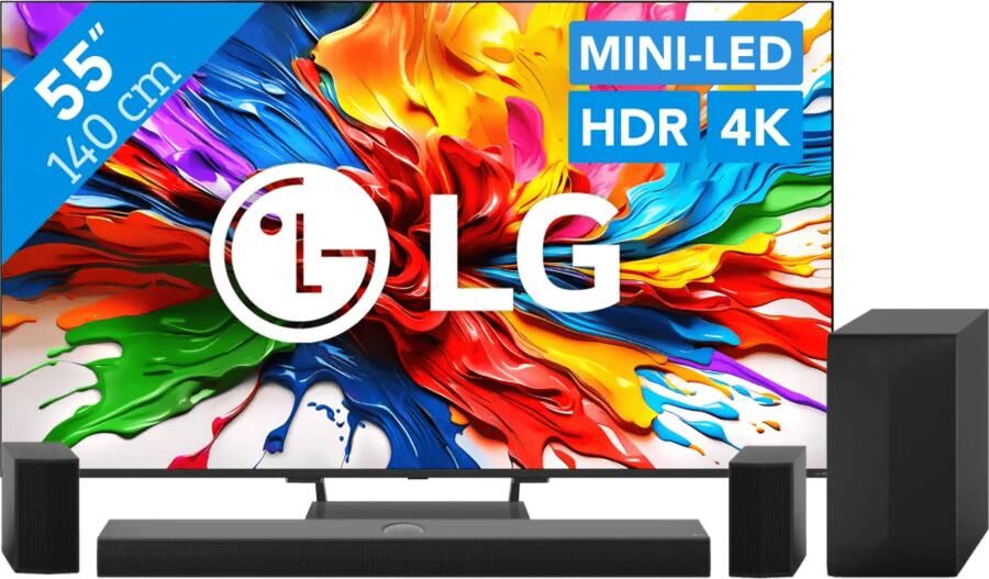 LG 55" QNED93 EVO 4K (2025) + DS70TR