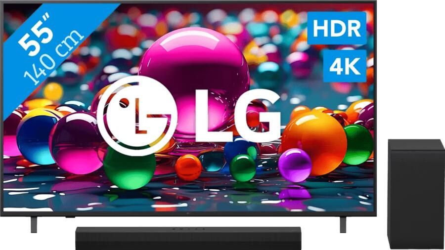 LG 55" Smart UA75 4K (2025) + DS40T