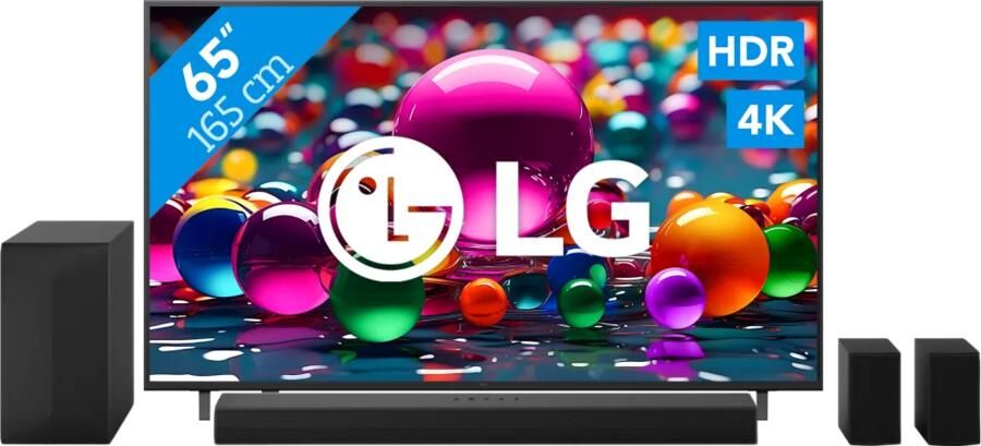 LG 65" 4K Smart UA75 + DS60TR