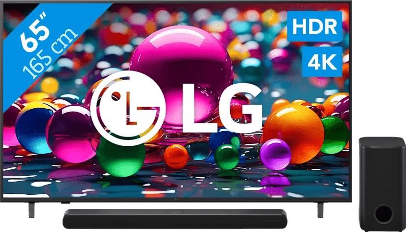 LG 65" 4K Smart UA75 + DS77TY